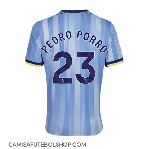 Camisa de time de futebol Tottenham Hotspur Pedro Porro #23 Replicas 2º Equipamento 2024-25 Manga Curta